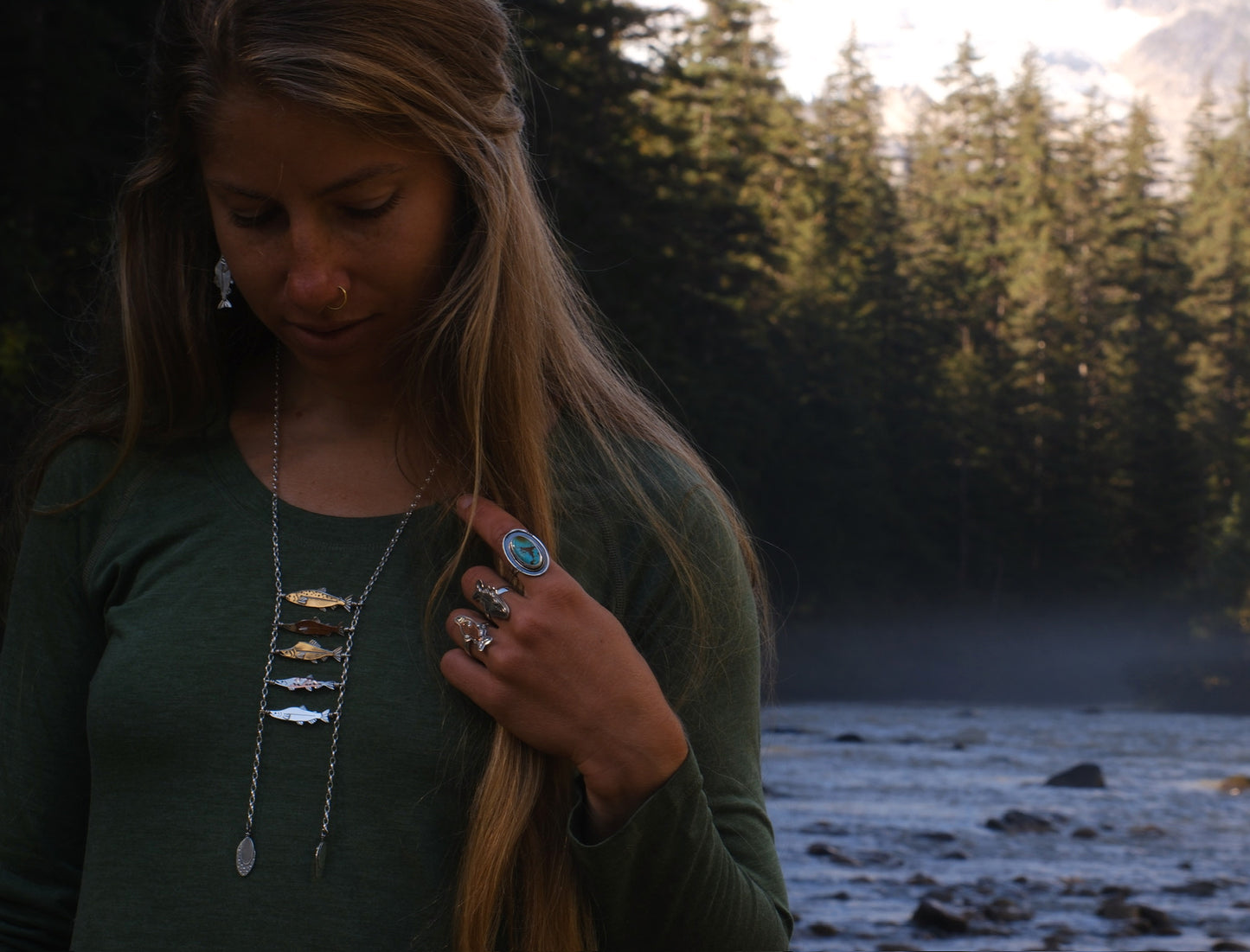 Salmon Queen - Fish Ladder Necklace — Made to Order!