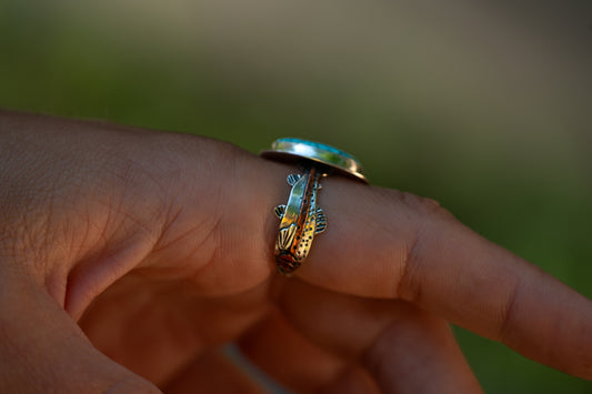 Rainbow Trout & Turquoise - Size 8.25