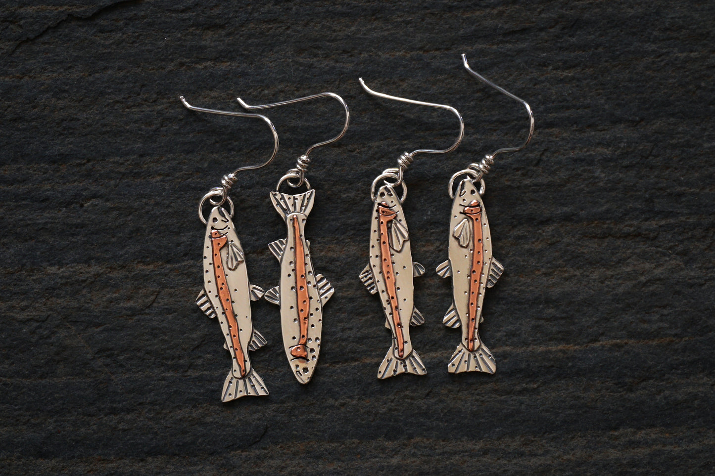 Rainbow Trout Earrings