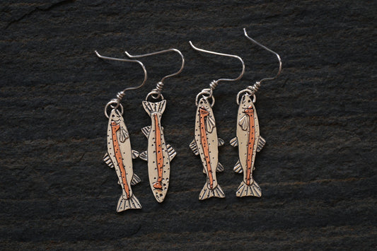 Rainbow Trout Earrings