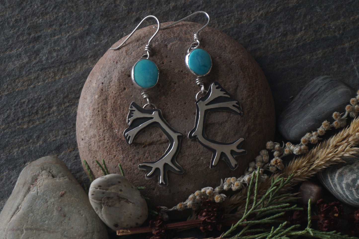 Caribou Antler Earrings