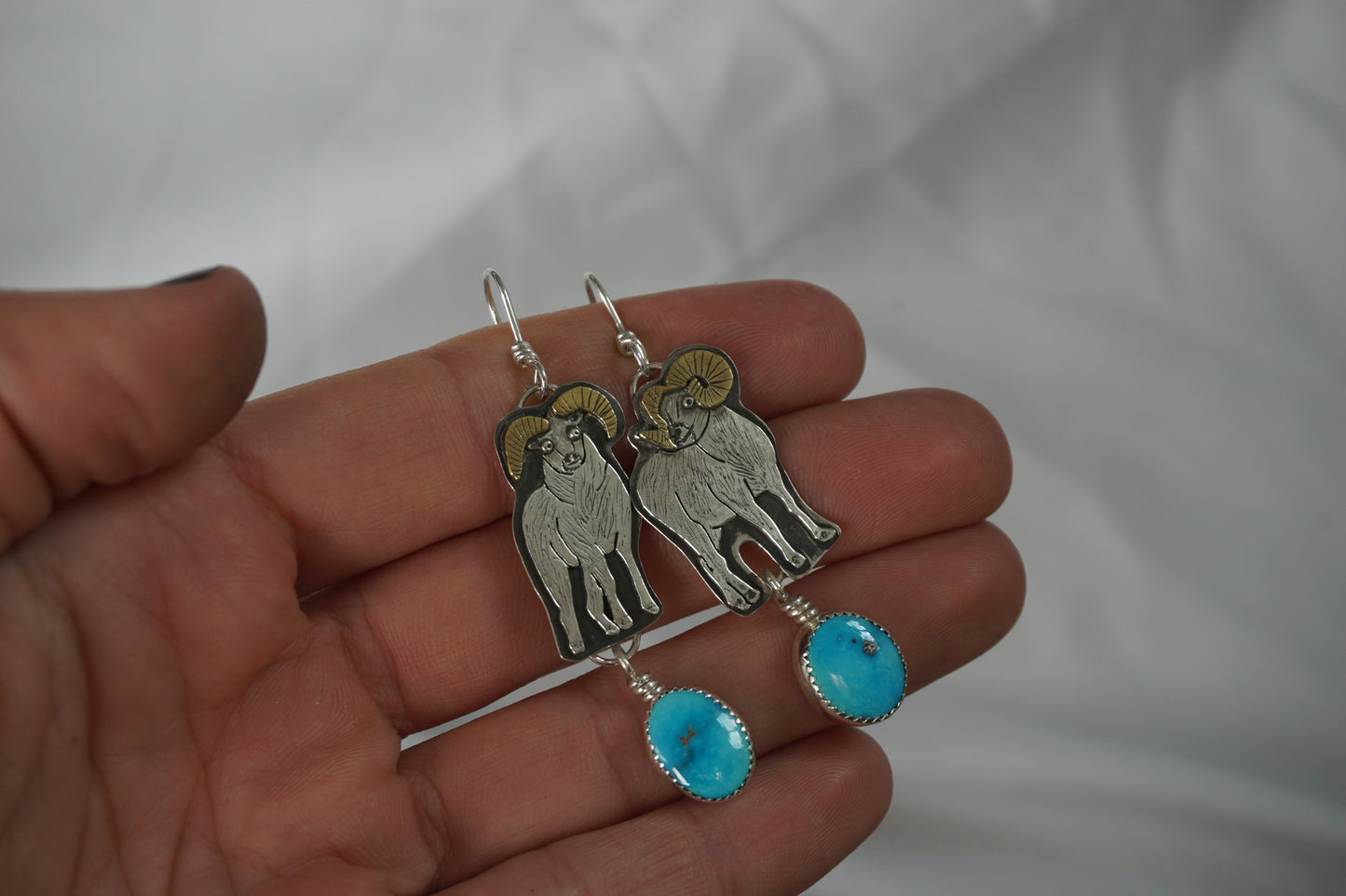 Big Horn Sheep Earrings