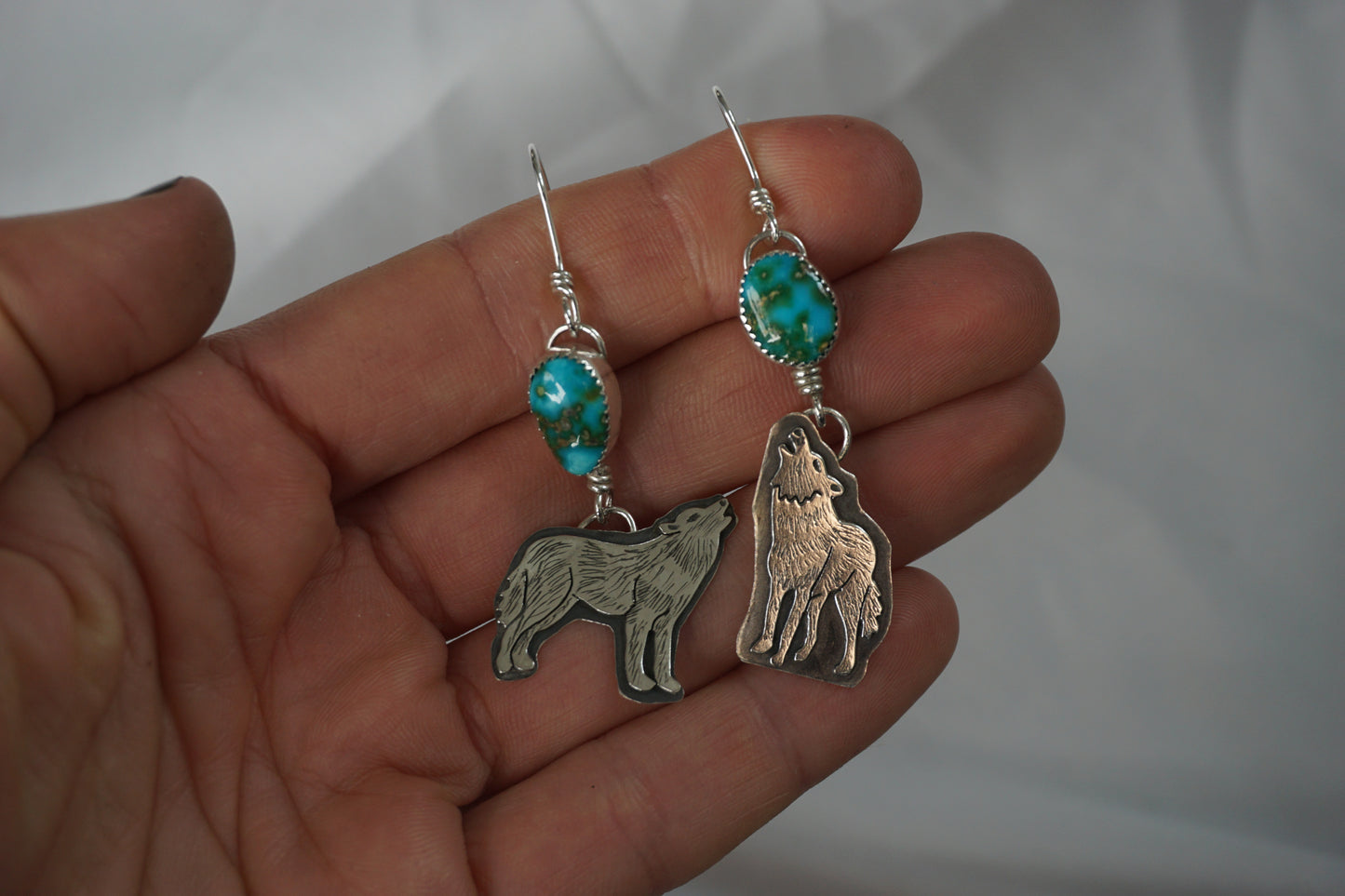 Wolf Earrings