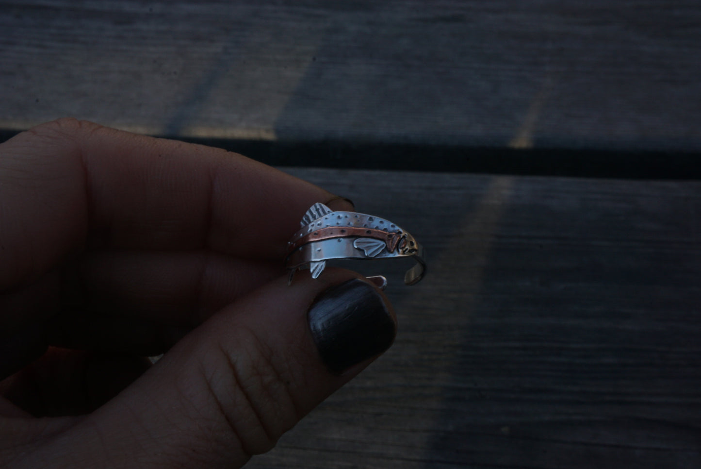 Single Rainbow Trout Ring