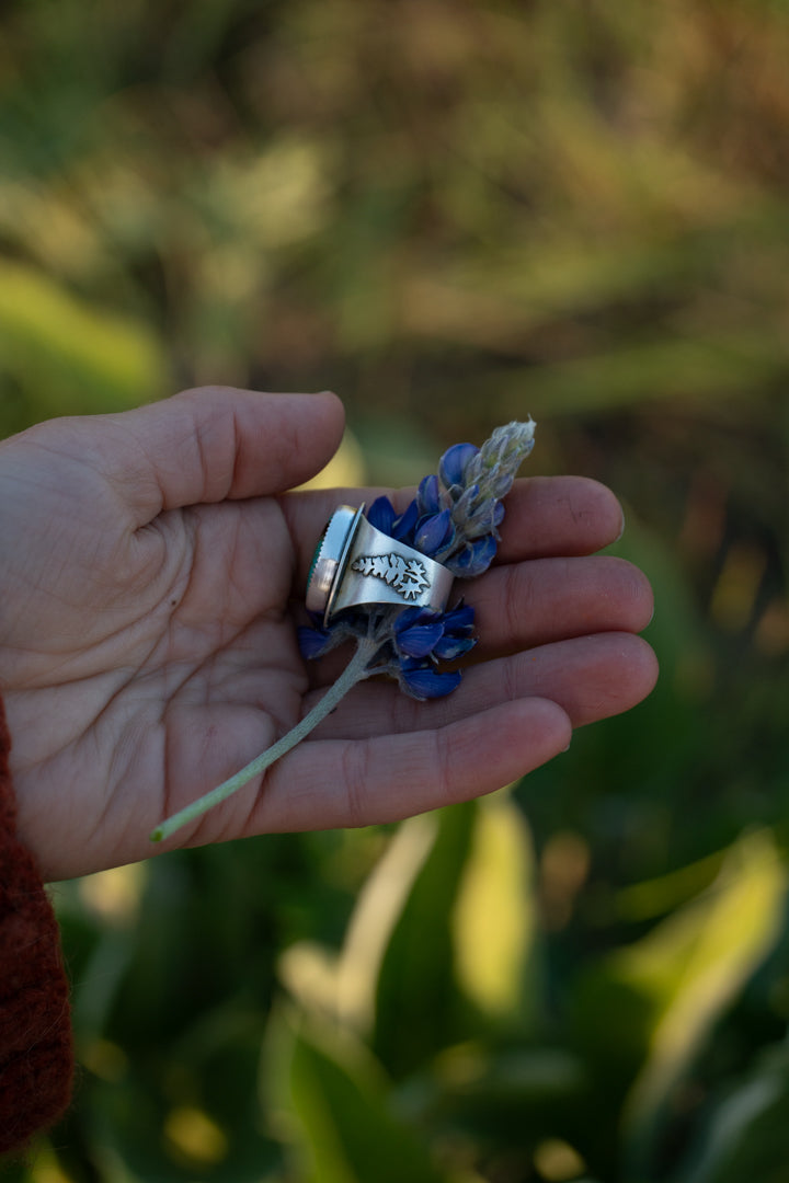 Lupine & Trout Ring - Size 8.5
