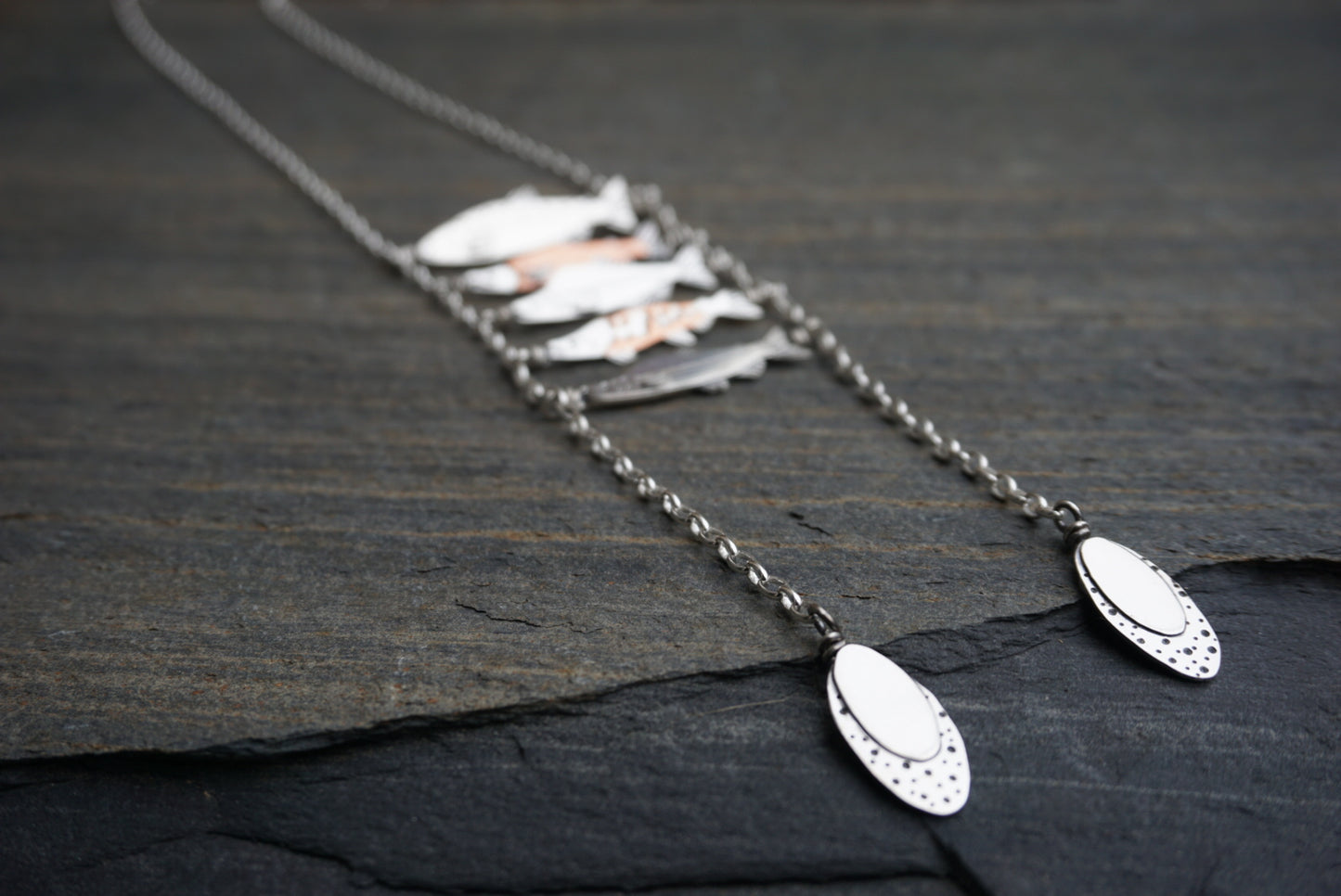 Salmon Queen - Fish Ladder Necklace — Made to Order!