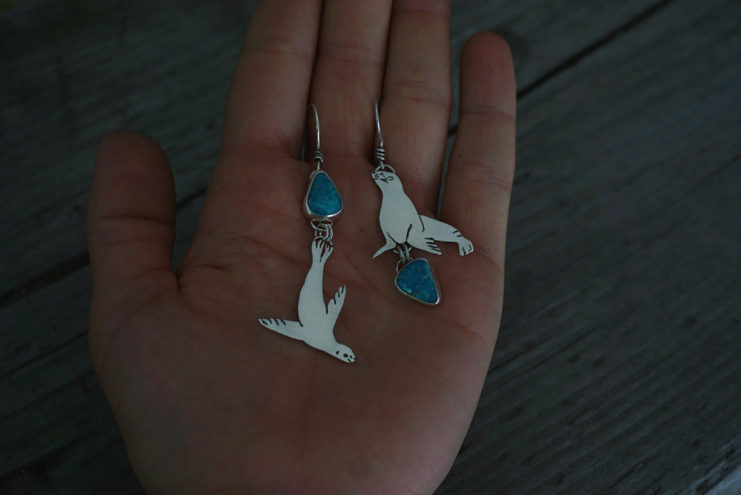 Stellar Sea Lion Earrings