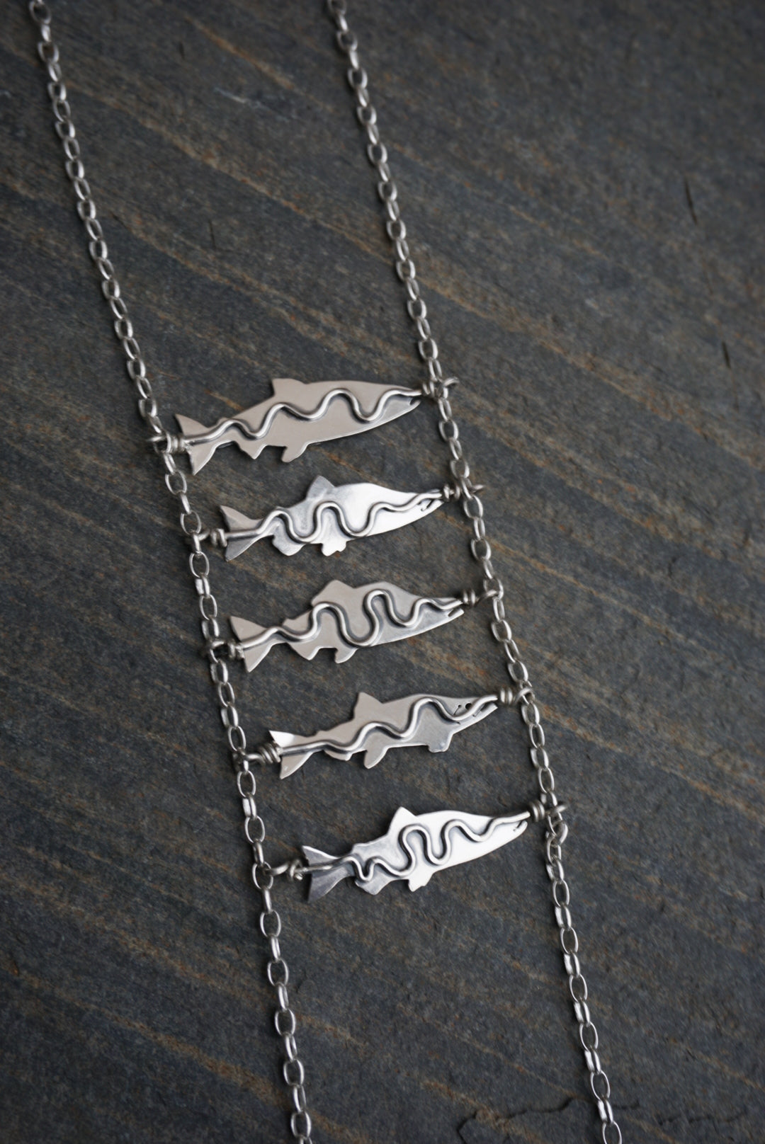 Salmon Queen - Fish Ladder Necklace — Made to Order!