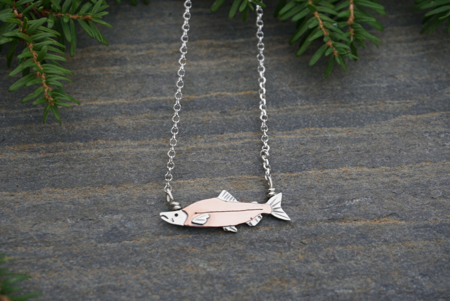 Salmon Necklace - Sockeye (Red)