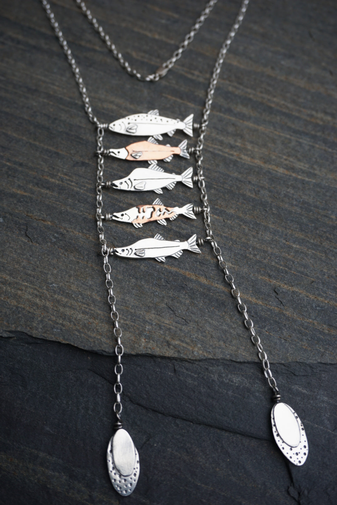 Salmon Queen - Fish Ladder Necklace — Made to Order!
