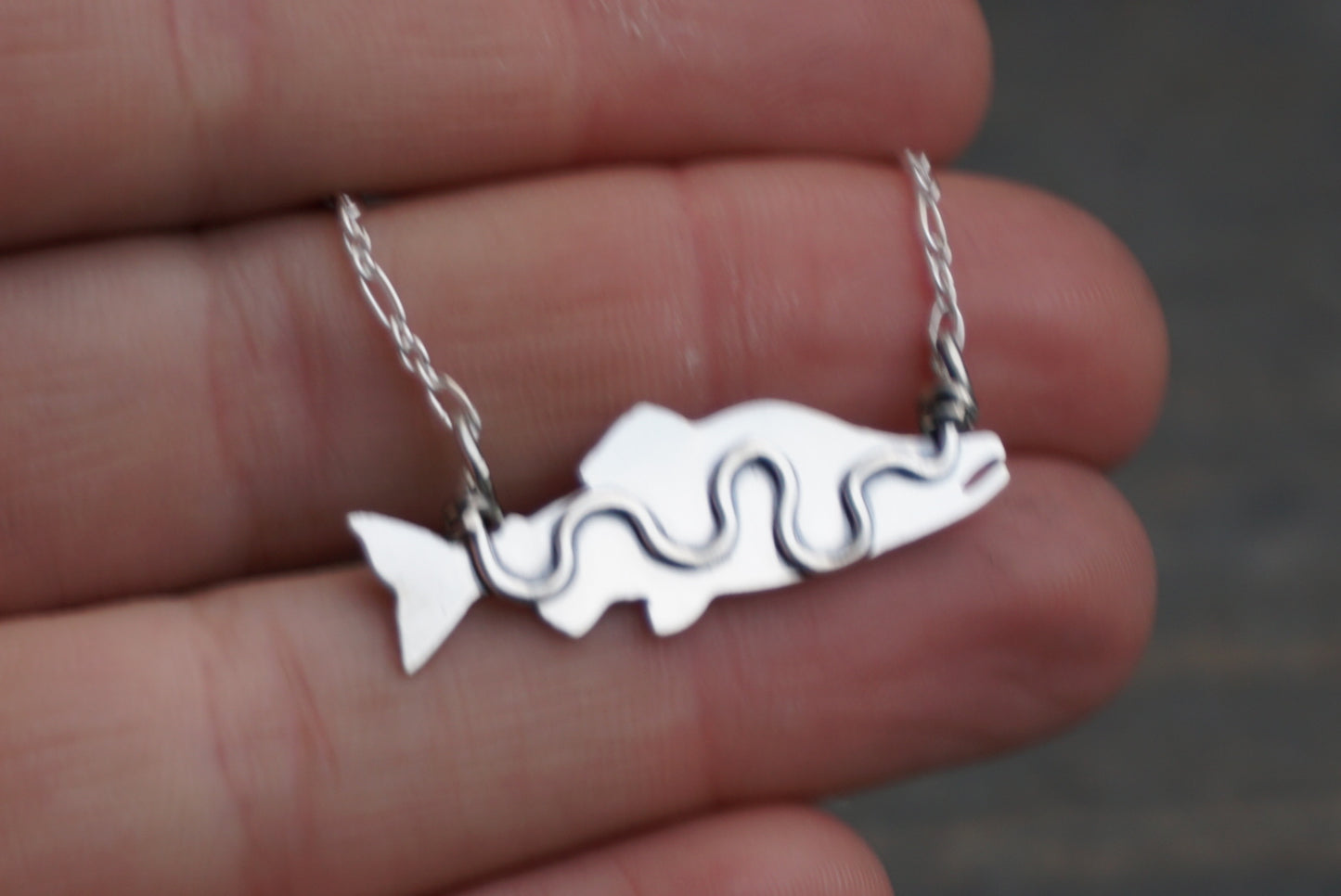 Salmon Necklace - Pink (Humpy)