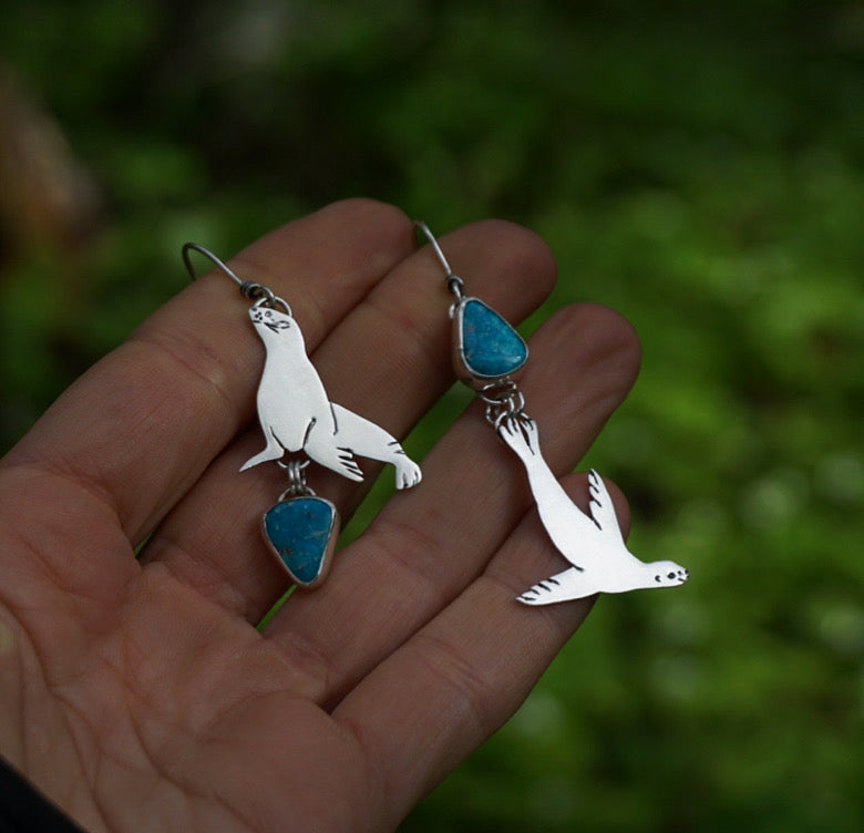 Stellar Sea Lion Earrings