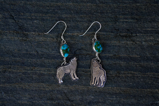 Wolf Earrings