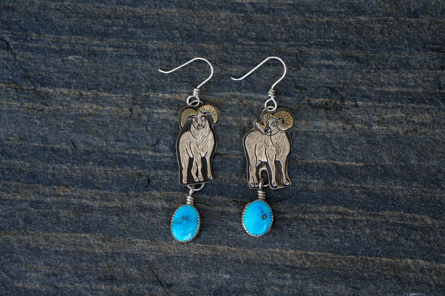 Big Horn Sheep Earrings