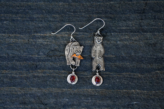 Grizzly Bear Earrings