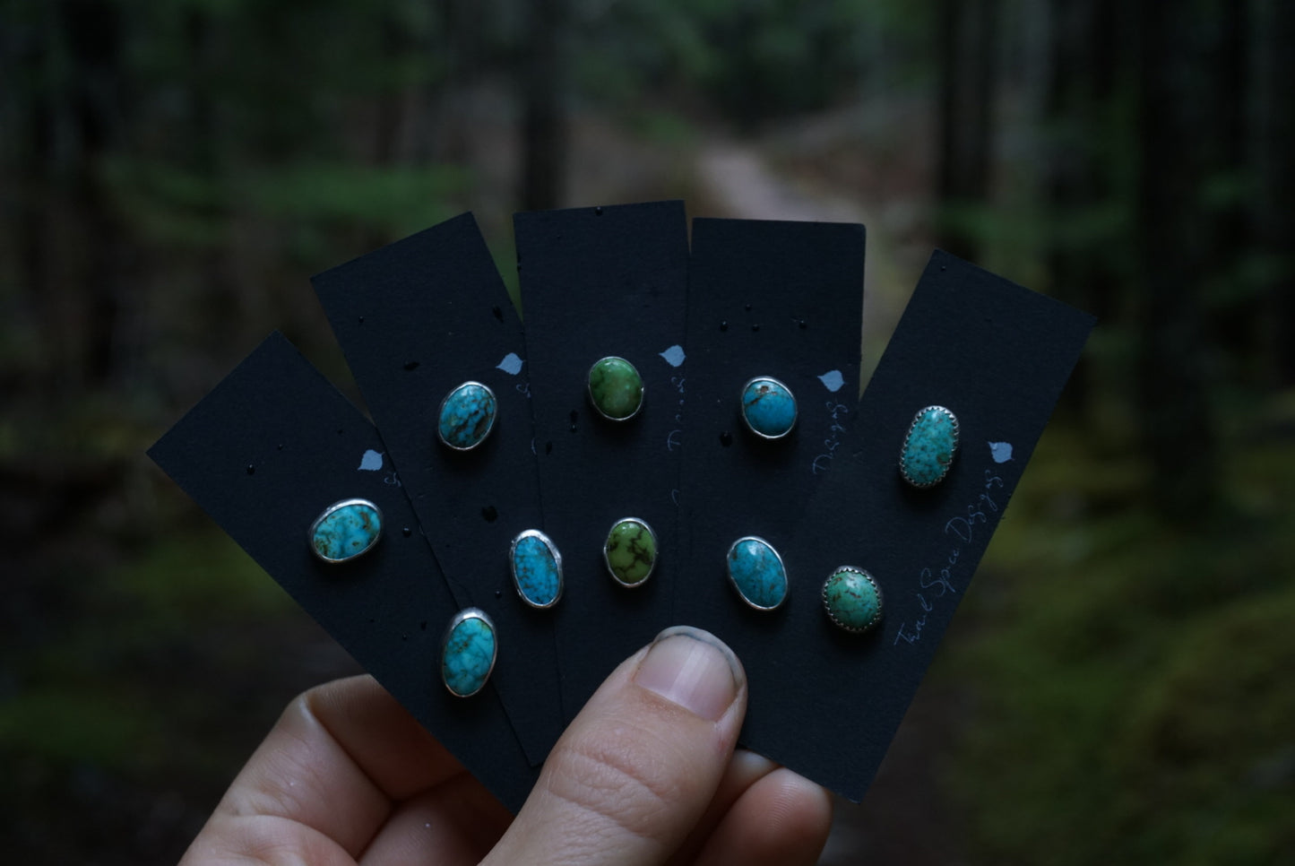 Simple Turquoise Studs #13-17