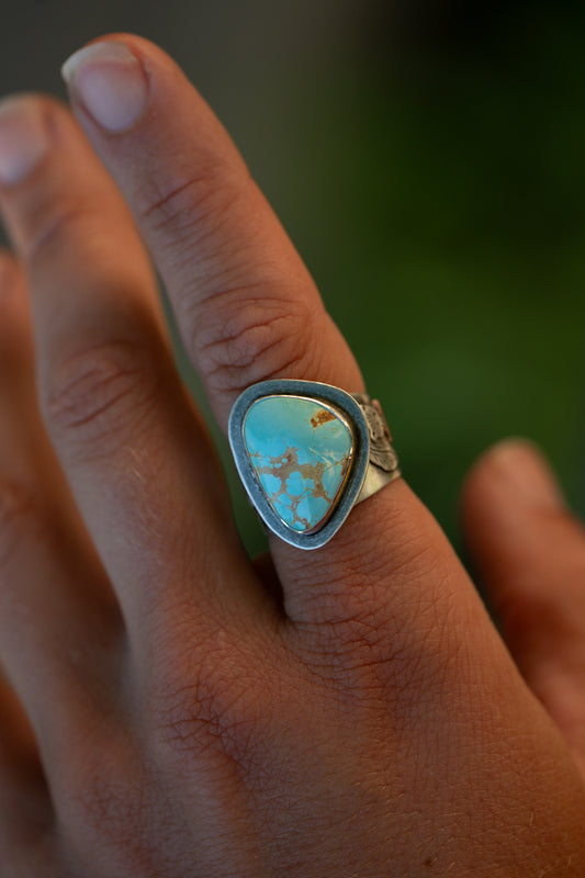 Bear & Balsam Root Ring - Size 8