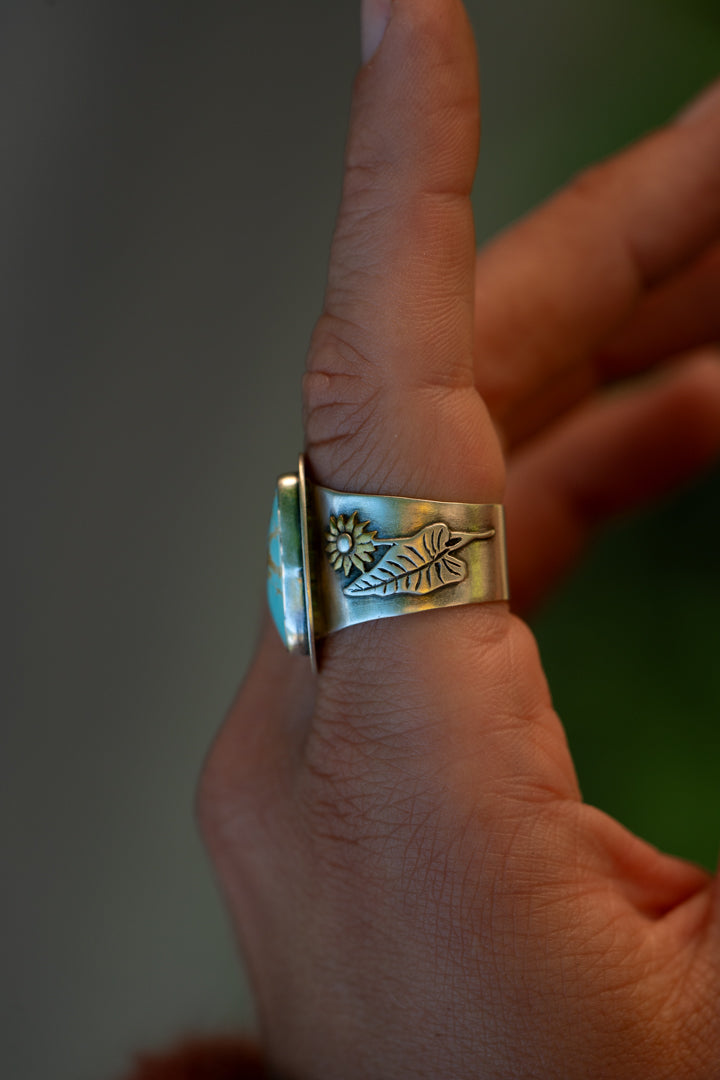 Bear & Balsam Root Ring - Size 8