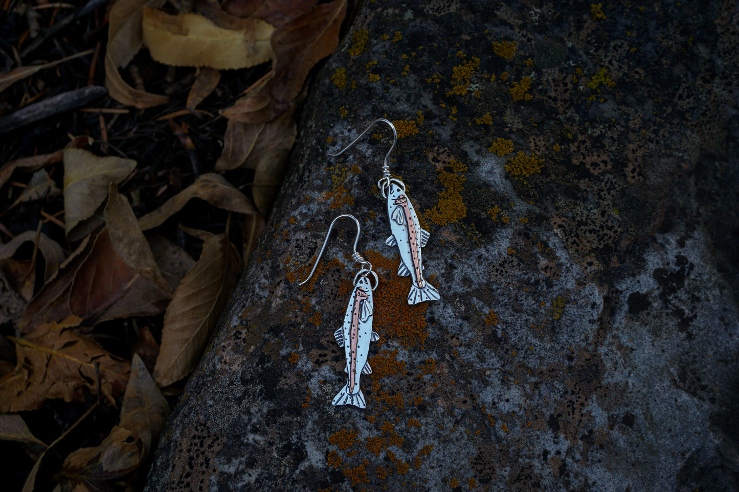 Rainbow Trout Earrings