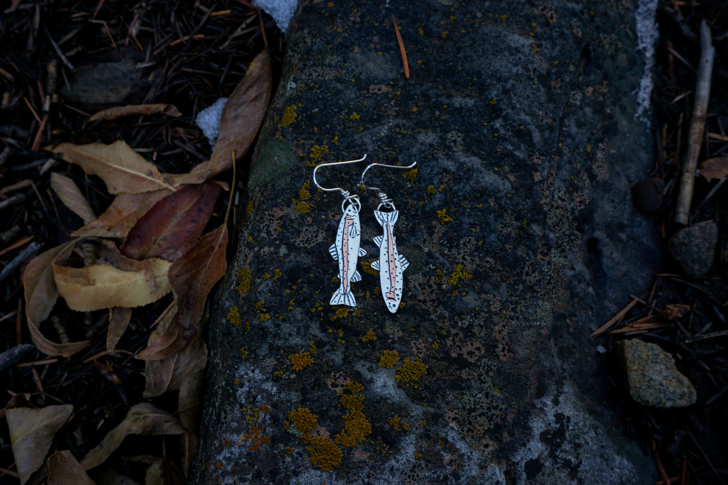 Rainbow Trout Earrings