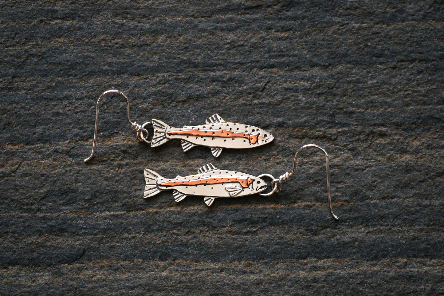 Rainbow Trout Earrings