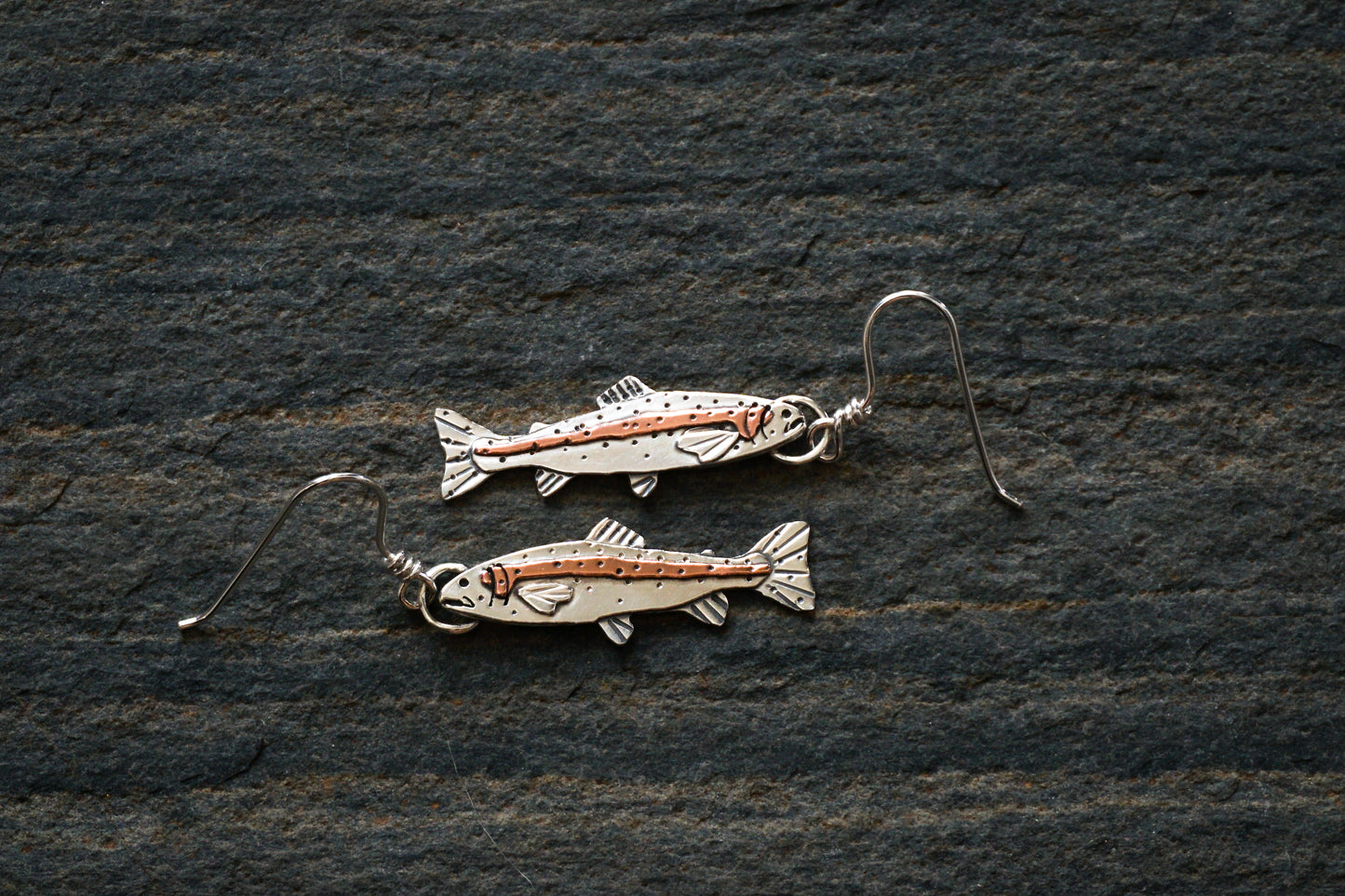 Rainbow Trout Earrings