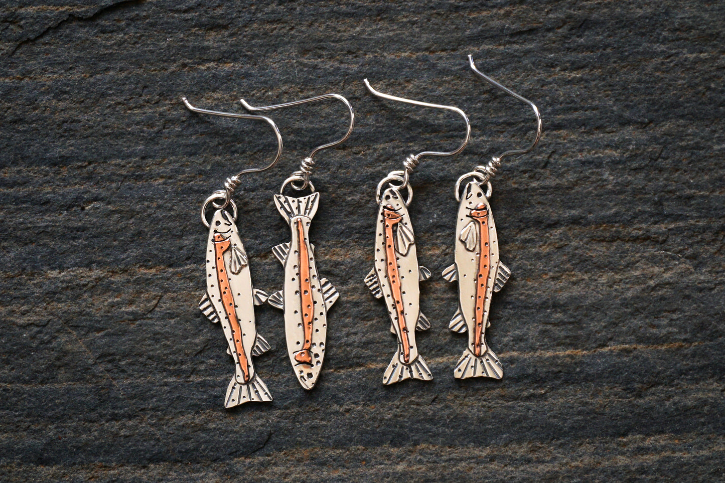 Rainbow Trout Earrings