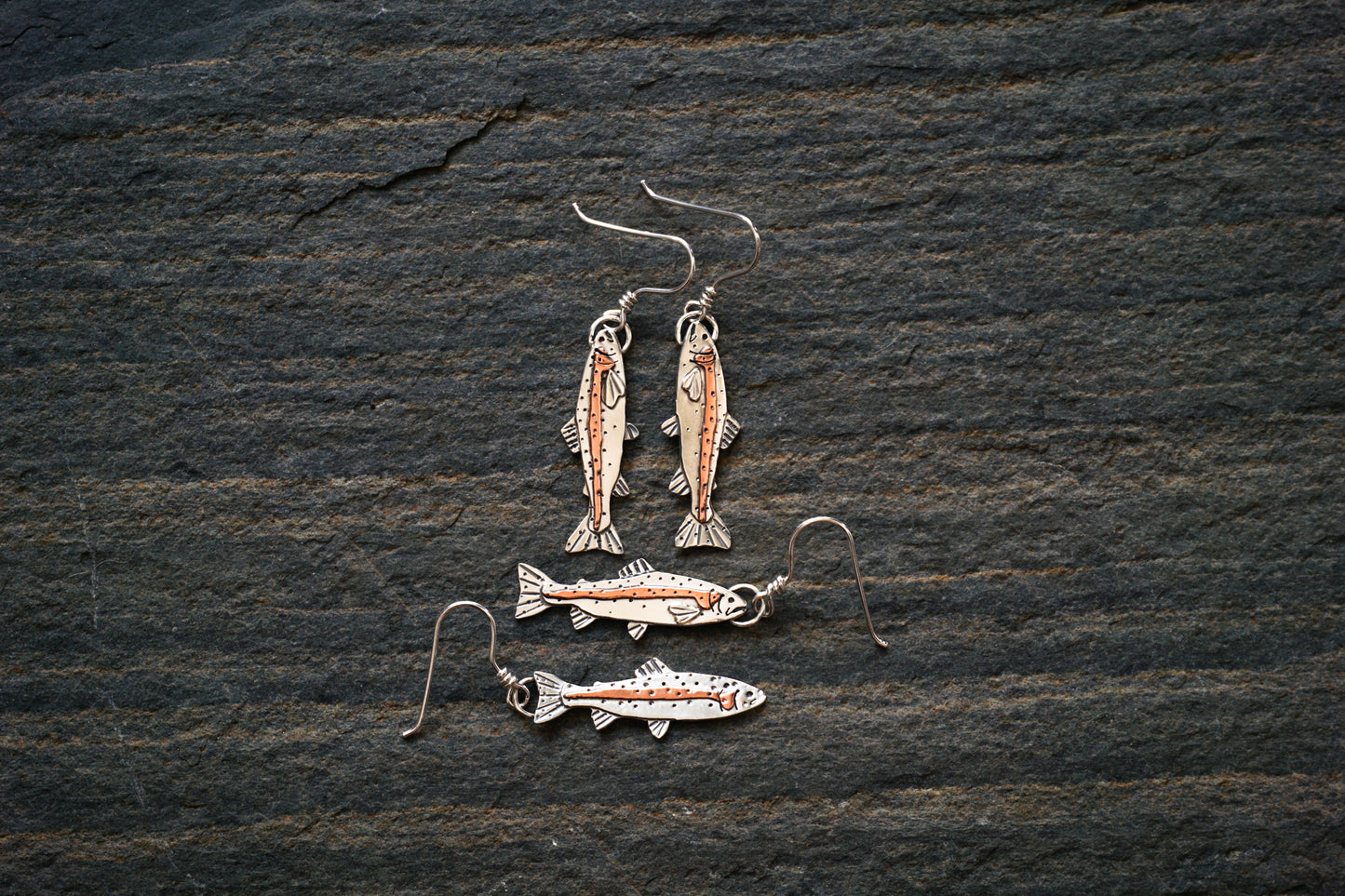 Rainbow Trout Earrings