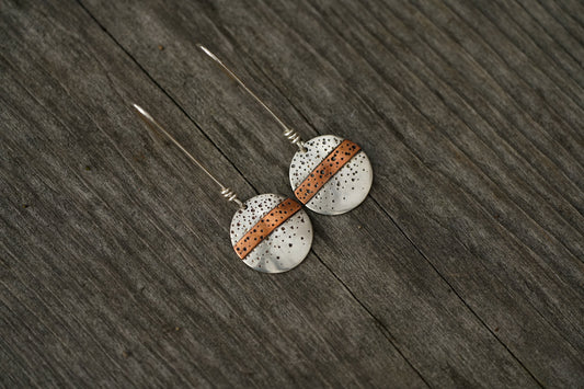 Rainbow Trout Pattern Circle Danglers