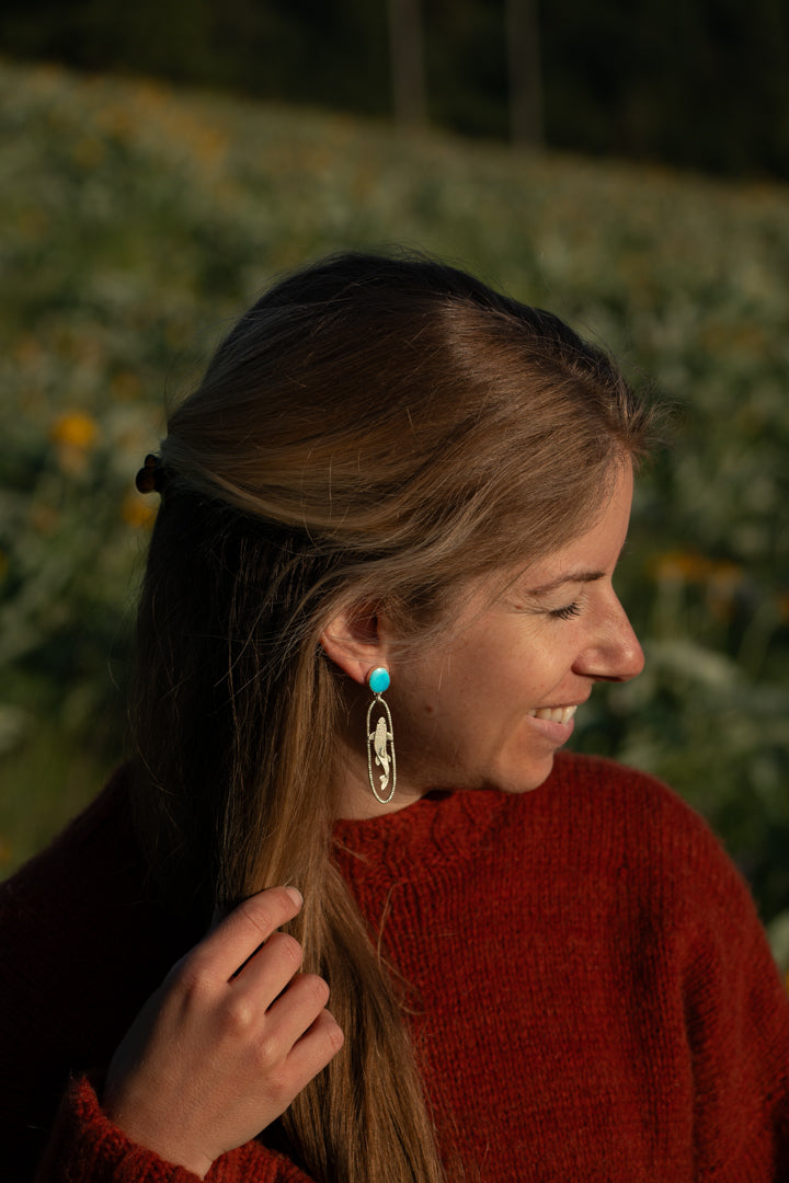 Upstream Trout Earrings