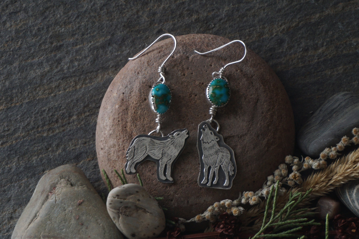 Wolf Earrings