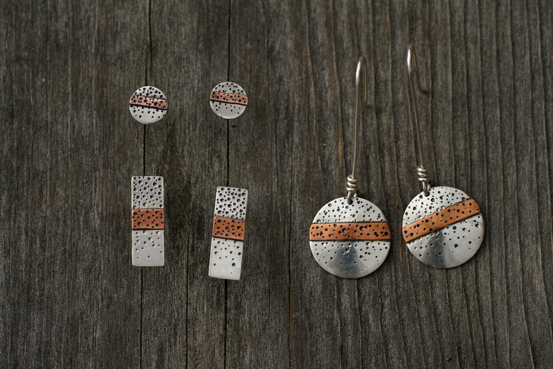 Rainbow Trout Pattern Circle Danglers