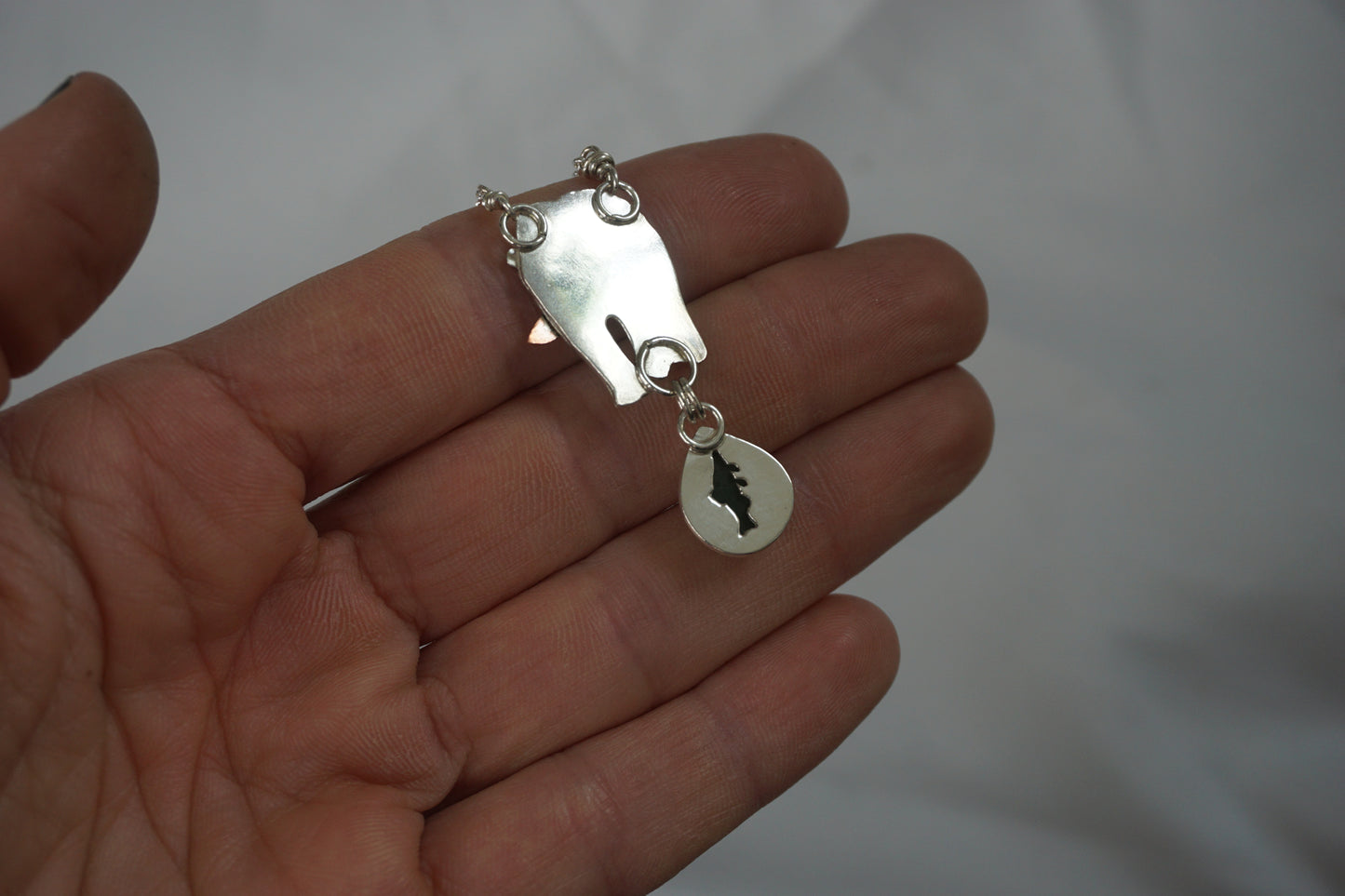 Grizzly Bear Salmon Necklace