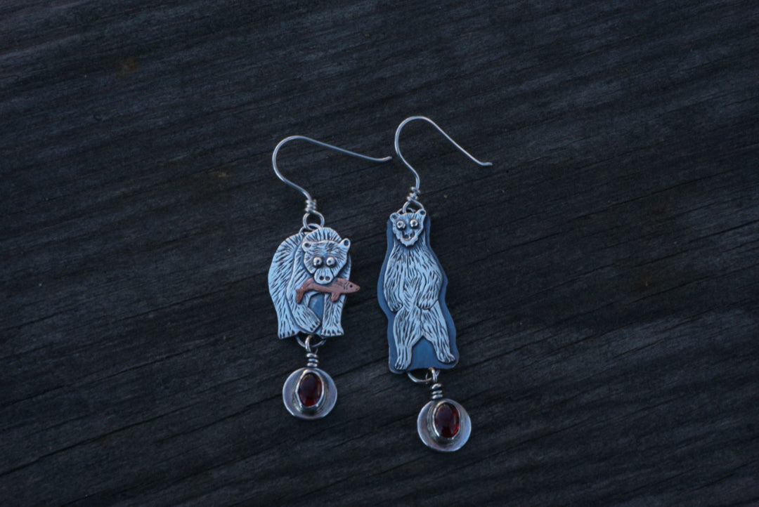 Grizzly Bear Earrings