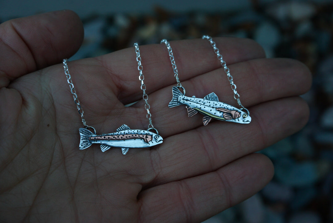 Trout Necklaces - Rainbow & Yellowstone