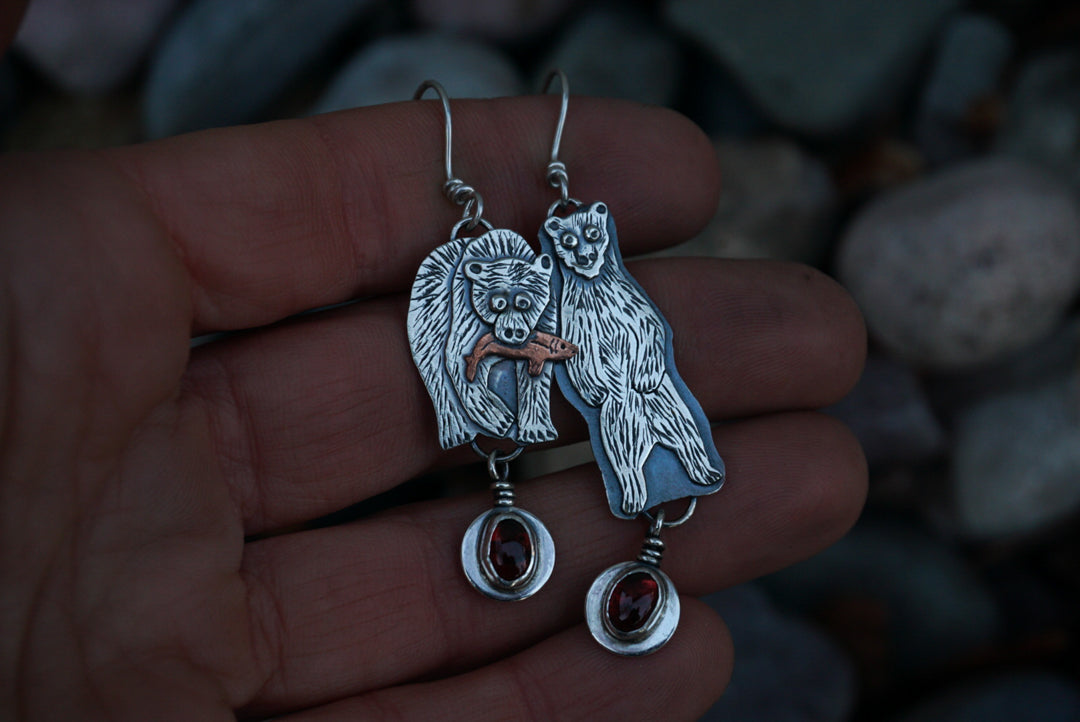 Grizzly Bear Earrings