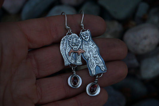 Grizzly Bear Earrings