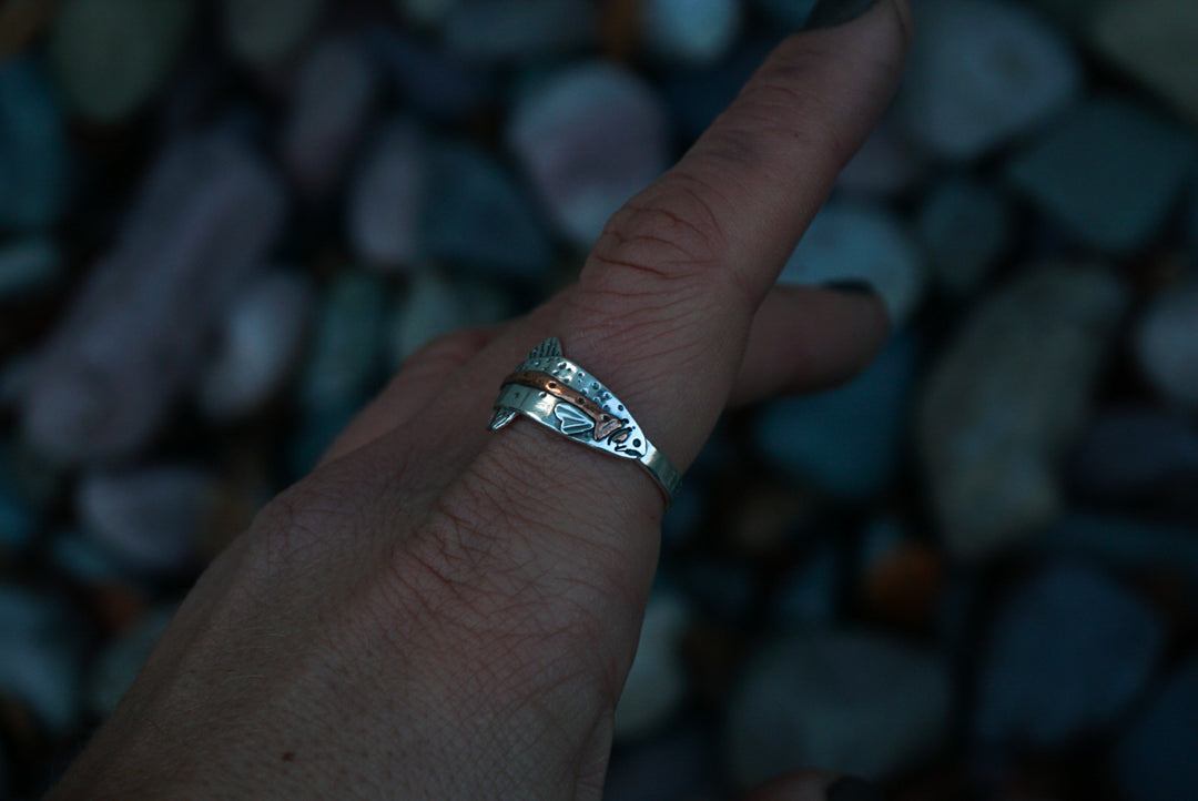 Single Rainbow Trout Ring