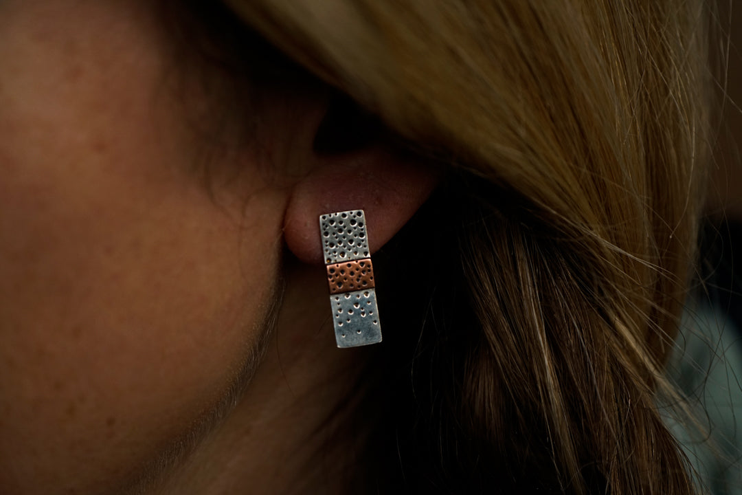 Rainbow Trout Print Bar Studs