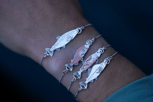 Salmon Bracelets - Adjustable!