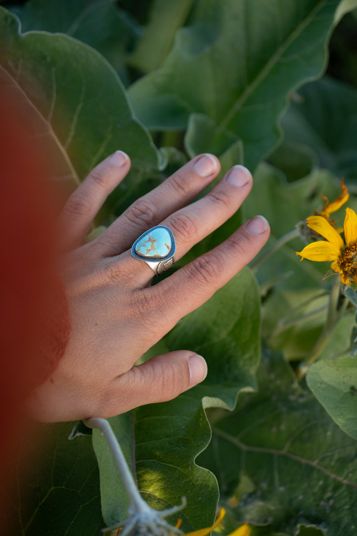 Bear & Balsam Root Ring - Size 8
