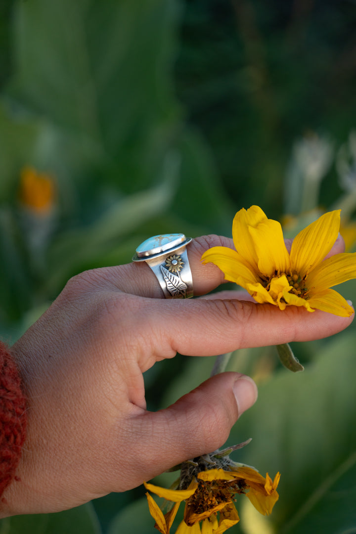 Bear & Balsam Root Ring - Size 8
