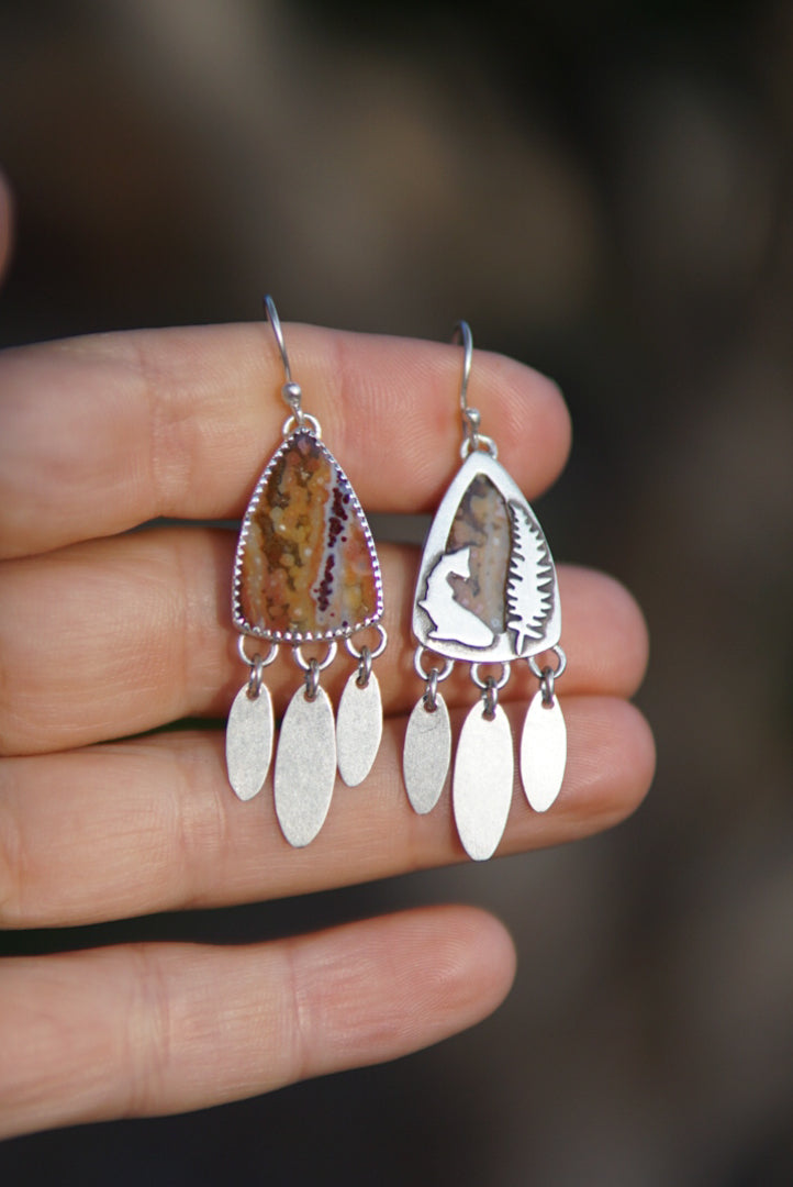 Creekside Earrings - Reversible!