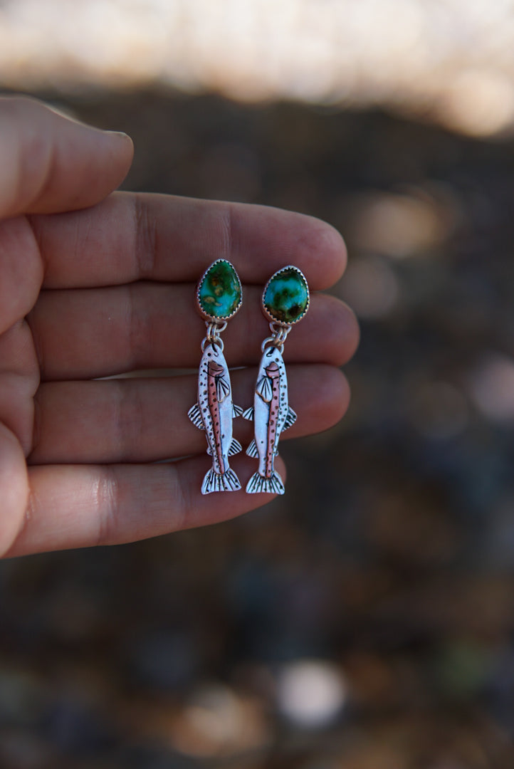 Rainbow Run Studs - Medium