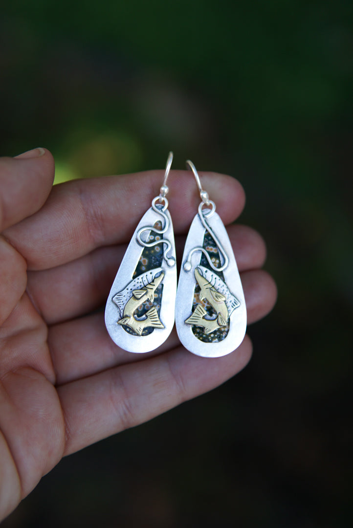 Fly Chaser Earrings - Reversible!