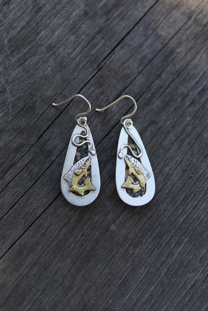 Fly Chaser Earrings - Reversible!