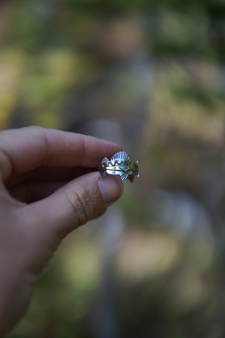 Double Walleye Ring - Size 10