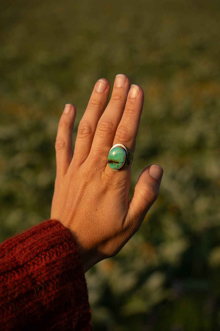 Lupine & Trout Ring - Size 8.5
