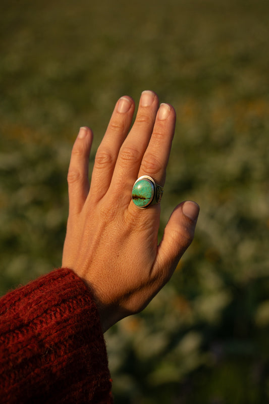 Lupine & Trout Ring - Size 8.5
