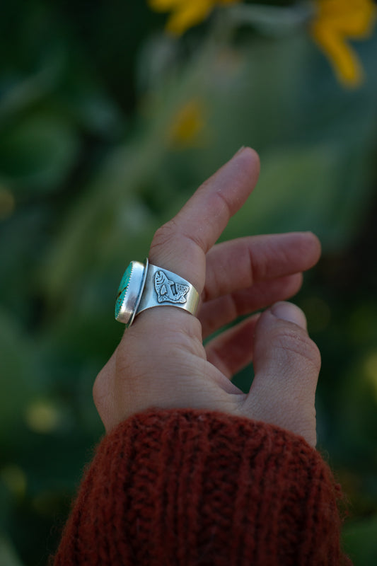 Lupine & Trout Ring - Size 8.5